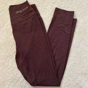 whitney simmons x gymshark v2 cherry chocolate leggings